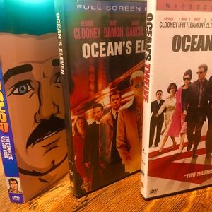 Lot of 3 DVDs~2013 ARCHER Season 4*2007 Oceans 11 Full*2005 Oceans 12 Wide*VGUC